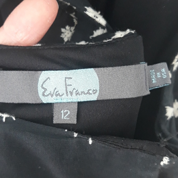 Anthro Eva Franco black floral halter shirt dress - Picture 8 of 12